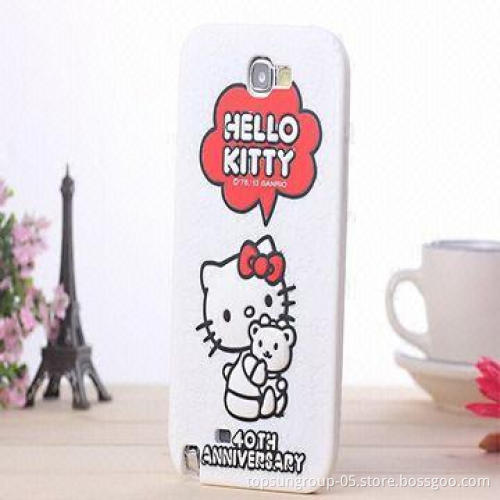 For Samsung Note 3 Hello Kitty Leather Case Cover, TPU Material